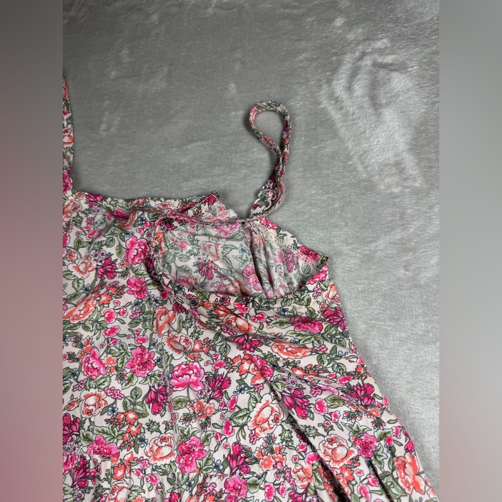Old Navy Pink Floral Spaghetti-Strap Mini Dress - Picture 5 of 16